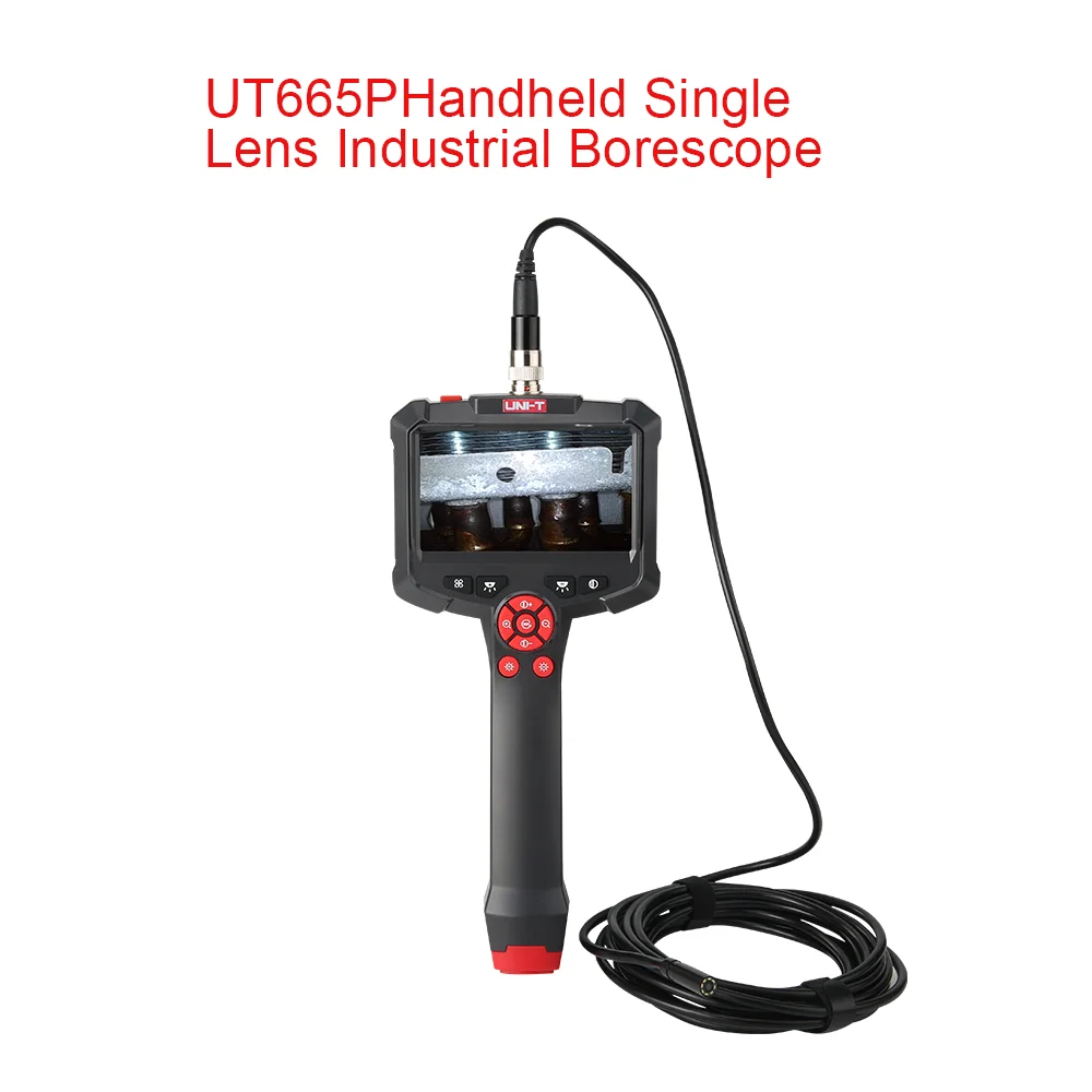 UT665P Handheld Single Lens Industriële Borescope Schermresolutie 1280*720 IP67 Handige Unplugged 1 м 4 3 дюйма