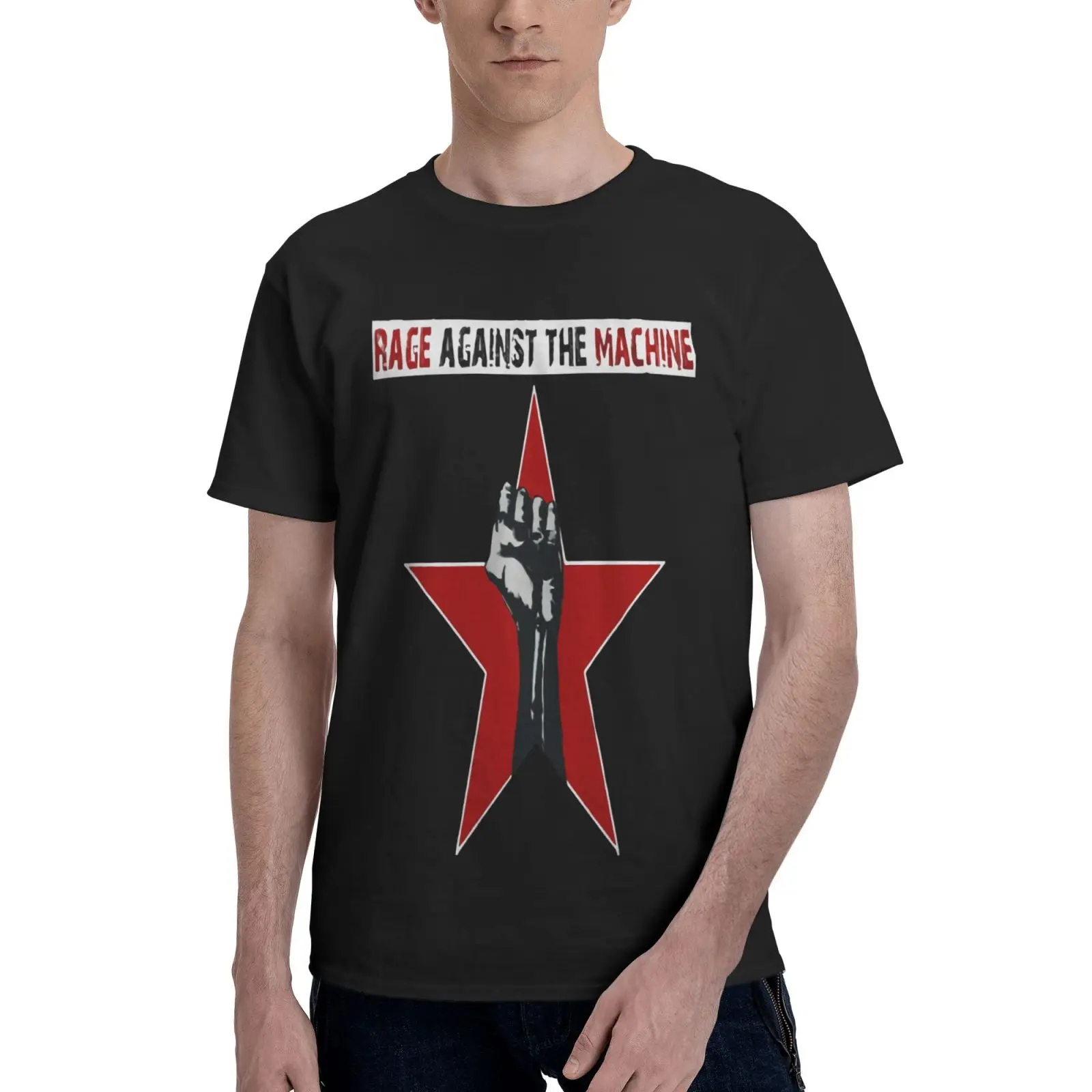 

Rage Against The Machine Band 3906 Oversized T-Shirt T Shirts Men Clothing Manga Men Clothing Men T-Shirt Men's T-Shirts Manga