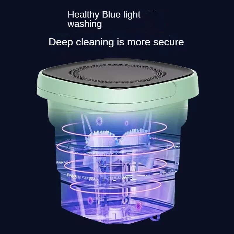 Автоматическая складная стиральная машина мини синяя стандартная стерилизация