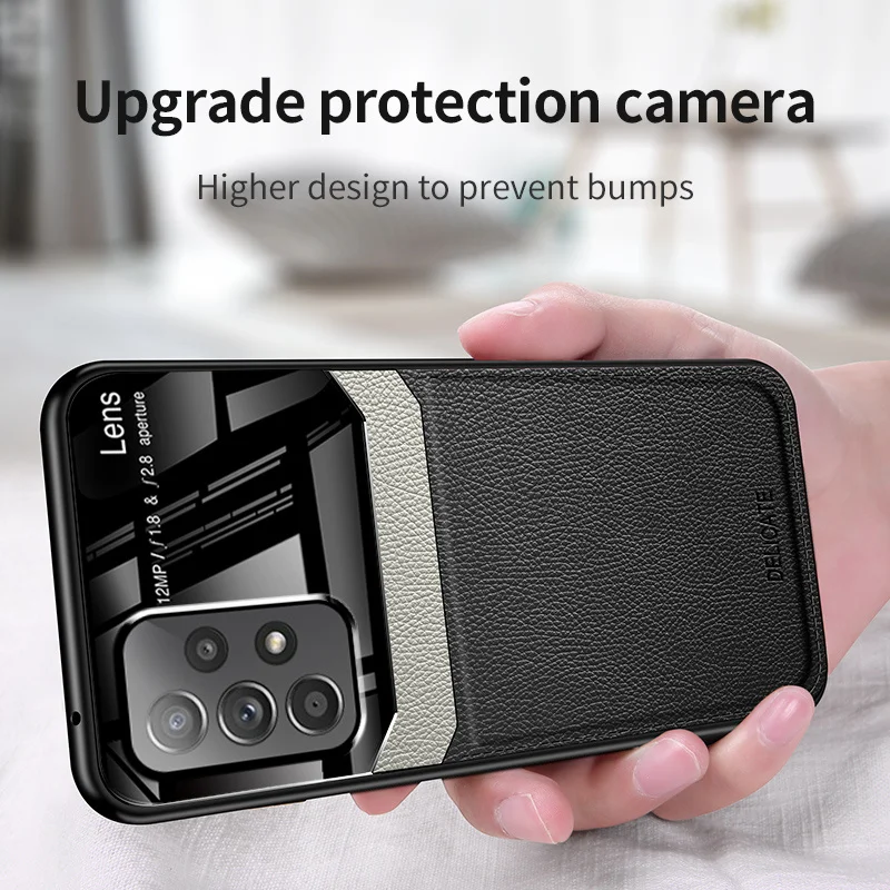 

Clear PC Leather Phone Case For Samsung Galaxy A53 A33 A13 A52 A72 A32 A12 A42 A22 A51 A71 A31 A50 A70 A21S Back Cover