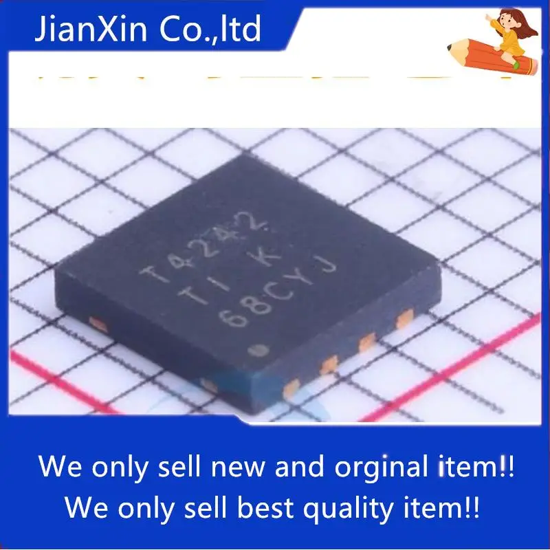 

10 шт. 100% оригинальный новый SMD TL4242DRJR регулируемый светодиодный драйвер QFN8 контактный Шелковый экран T4242