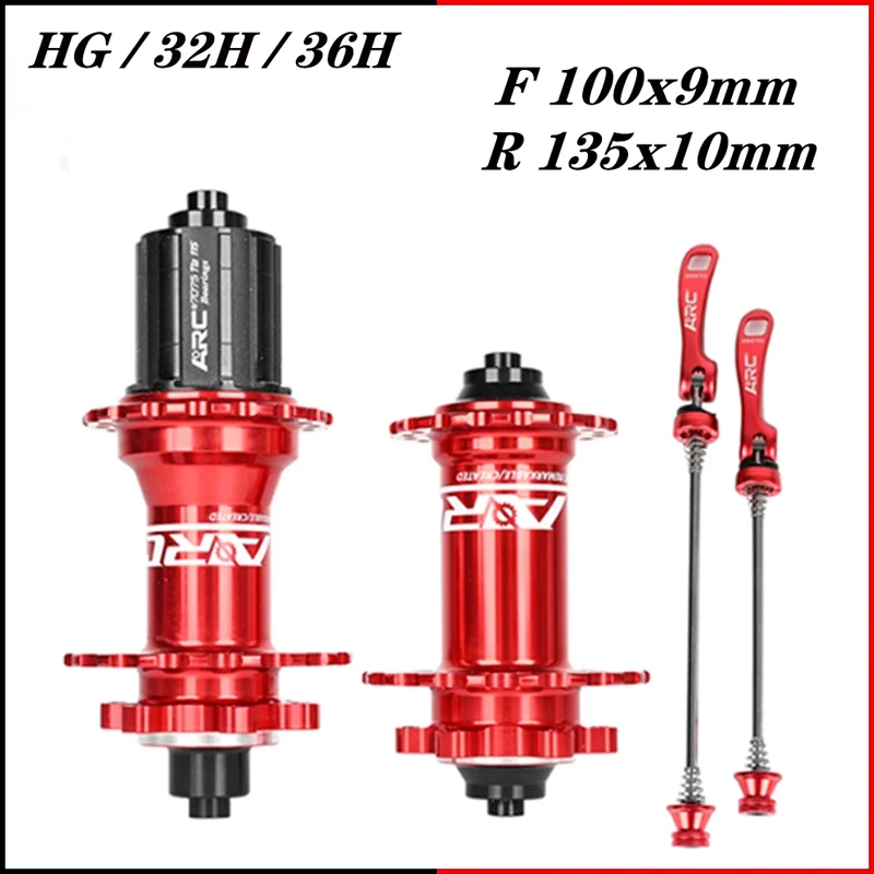 

ARC MT006 Bicycle Hubs 32/28/36 Holes Sealed Bearing MTB Mountain Bike Hub Quick Release QR 4 bearing for 8 9 10 11 Speed
