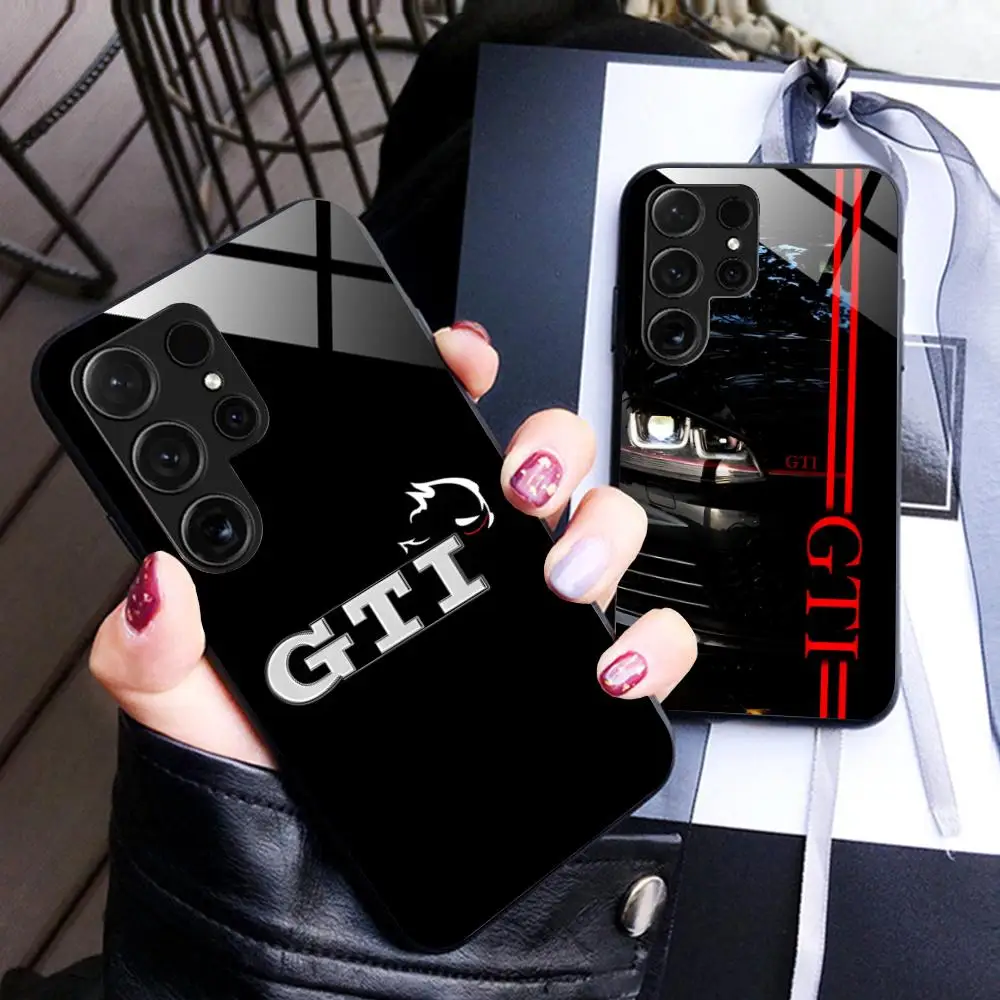 Фото Модный чехол GTI для Samsung Galaxy A26 25 24 23 22 21 17 16 15 14 13 12 11 5G, защитный стеклянный чехол №4