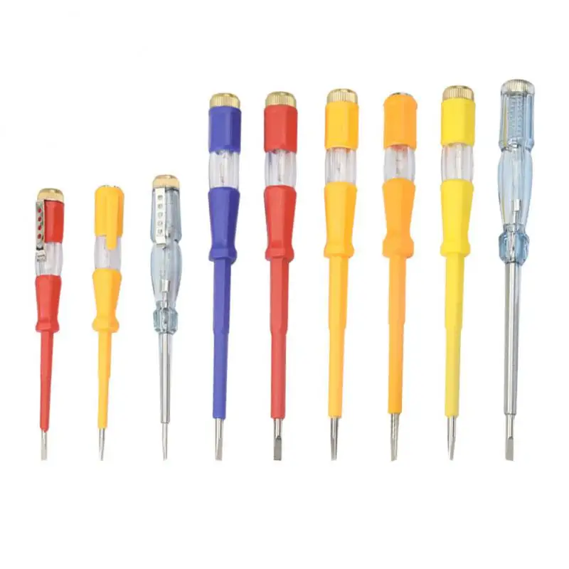 

Copper Cap Screwdriver Light Weight Household Voltage Test Testing Pencil Compact Structure Hardware Tools Special Electrician