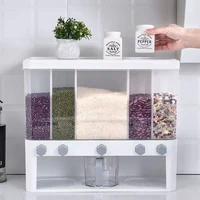 food cereal storage box moisture proof rice bucket classification kitchen bulk container household sealed rice storage box