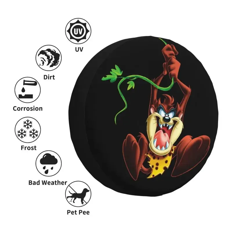 Чехол для запасного колеса Taz Cartoon Wild And Crazy Toyota Tasmanian Devil RV SUV аксессуары прицепа