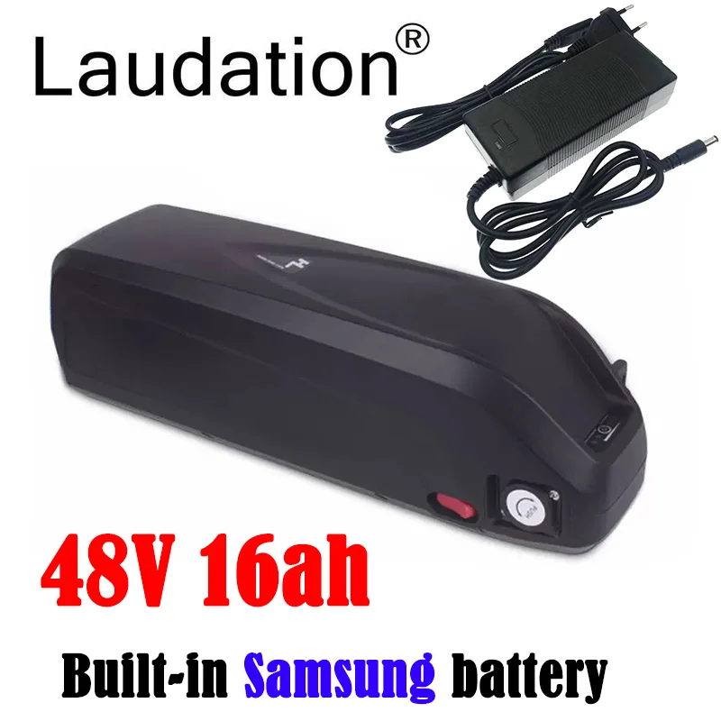 

Laudation HaiLong Samsung Cells E-bike Lithium Battery 48V 36V 16Ah 12Ah USB Port Powerful Battery Electric Bicycle Conversions