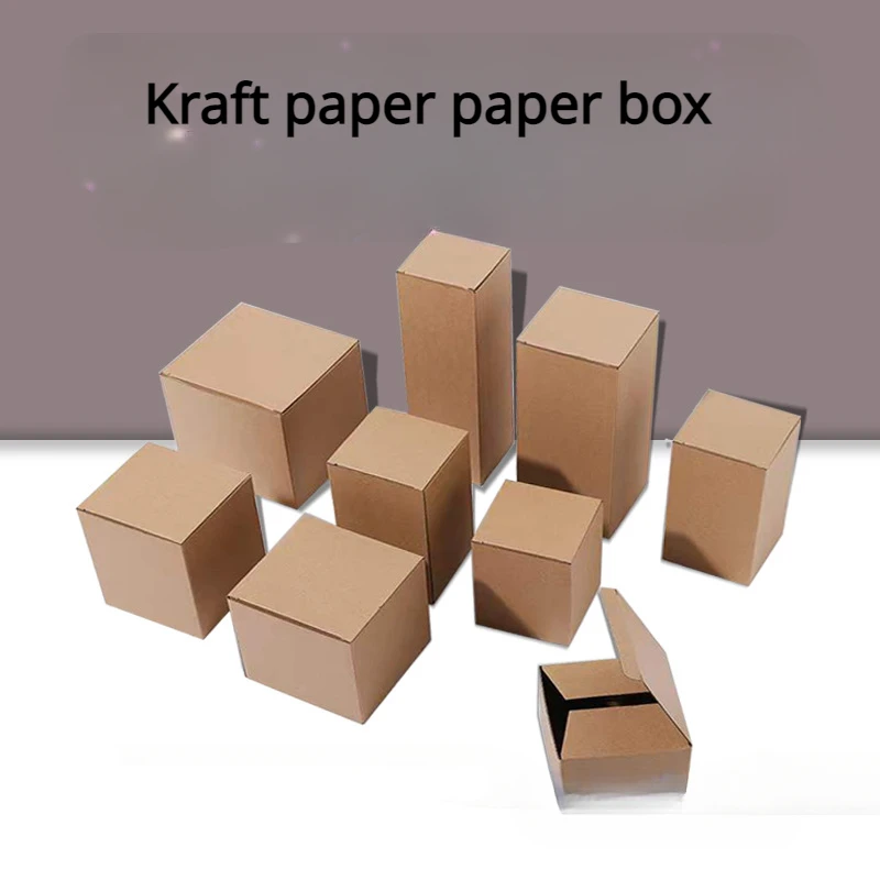 

Spot General Kraft Paper Box Three-layer Hardened Cardboard Box Pit Box Cup Hardware Product Corrugated Packaging Box
