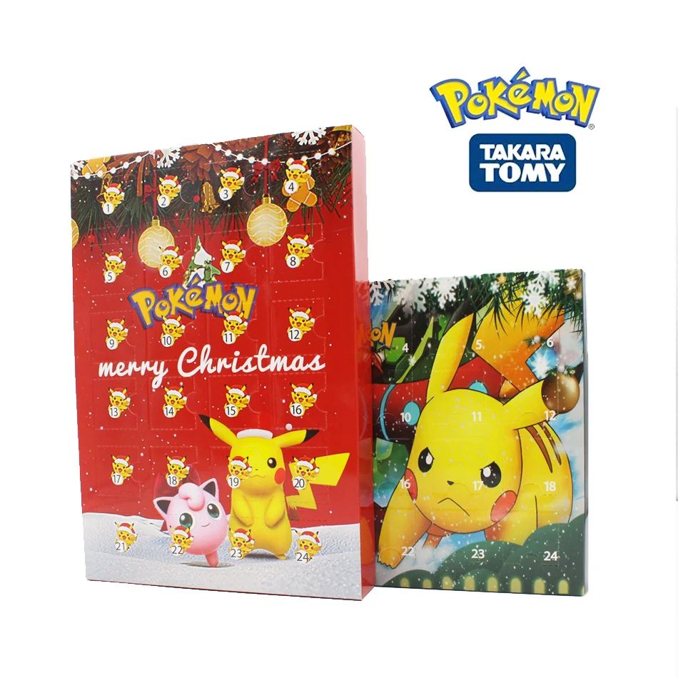 

24 шт./компл., Pokemon Christmas 2022, календарь для прибытия, фигурки, игрушки, кавайные фигурки Пикачу, аниме, фигурки, детские игрушки, подарок покемон...