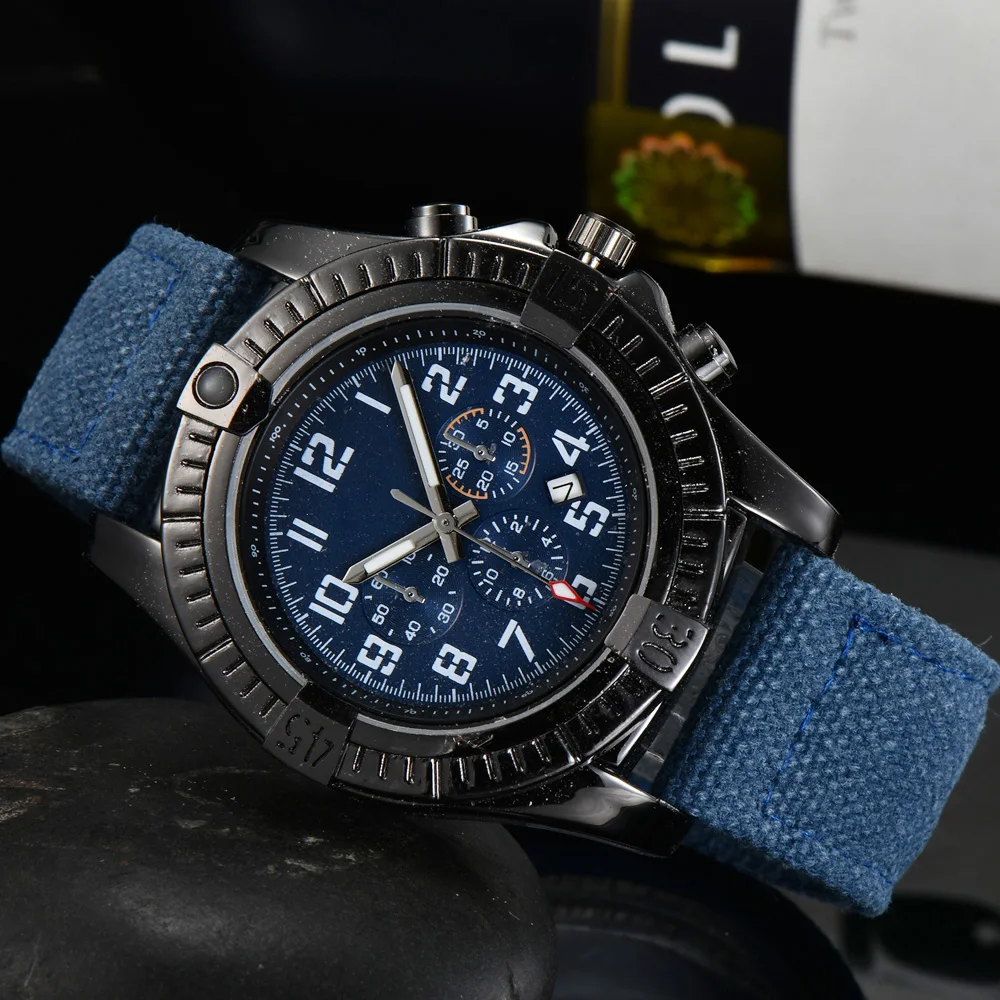 

Brand Wrist Watches Luxury Casual Sport Man Canvas Strap Quartz Clock B03