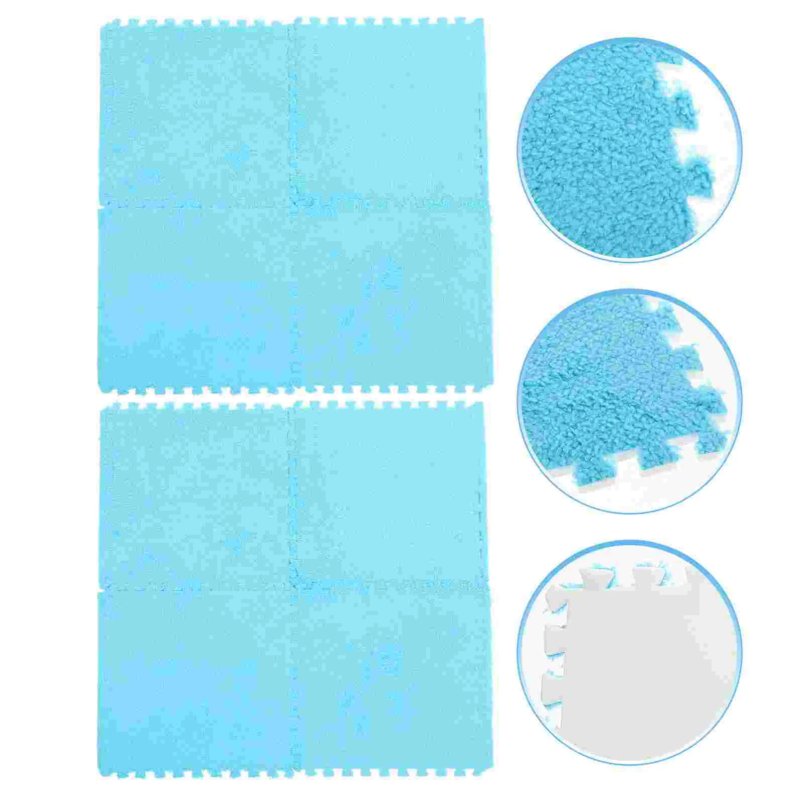

8 Pcs Pet Warmer Pad Hamster Cage Liner Carpets Lining Spliced Bed Supple Mat Eva Small Animals Sleeping Cushion Guinea