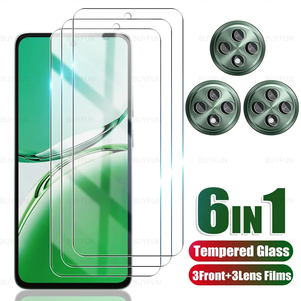 6 в 1 для Oppo Reno12 F 4G 5G 2024 закаленное стекло и пленка объектива камеры Opo Appo Reno 12 12F Reno12F