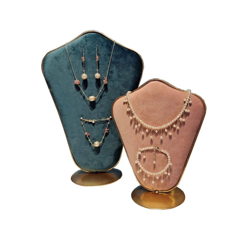 AB Стороны A мука цвет B поверхность голубое ожерелье набор дисплей магазина