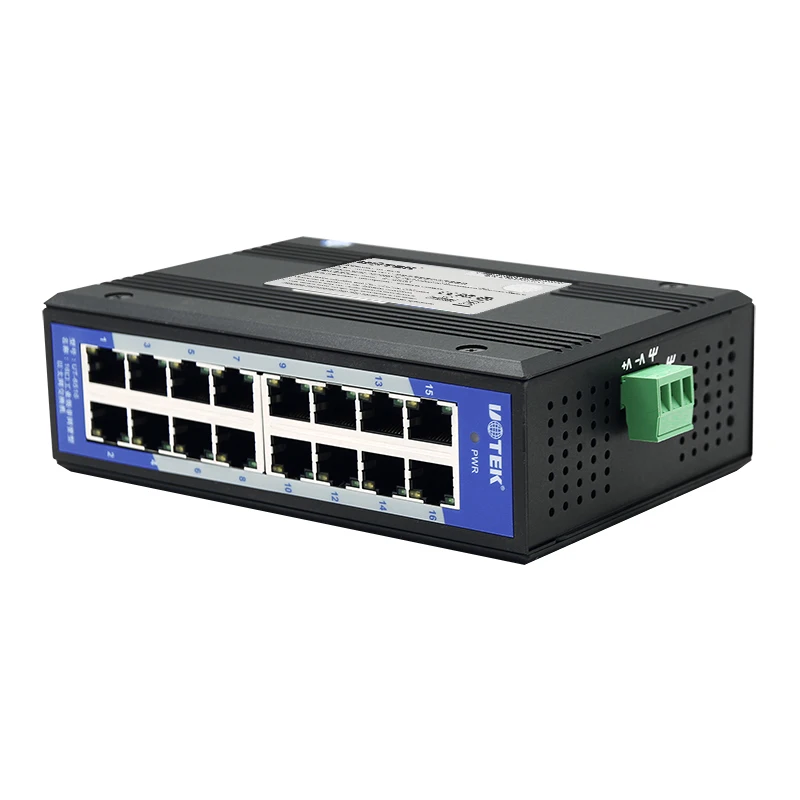 

UOTEK UT-6516 10/100M 16-портовый неуправляемый Промышленный Коммутатор для промышленной сети