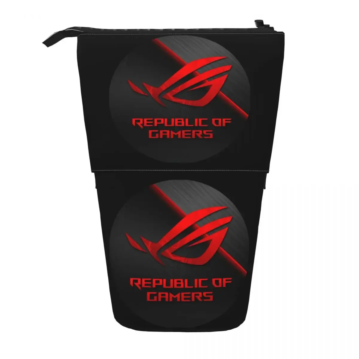Фото Двусторонний пенал Asus Rog Strix Log для детей, школьный пенал-коробка, сумка для канцелярских принадлежностей, органайзер для ручек №2