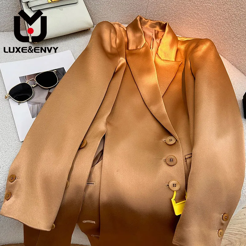 

Роскошный темпераментный костюм люкс & ENVY знаменитости, верхняя одежда, новый дизайн для нишевой универсальной и повседневной одежды, осень 2023