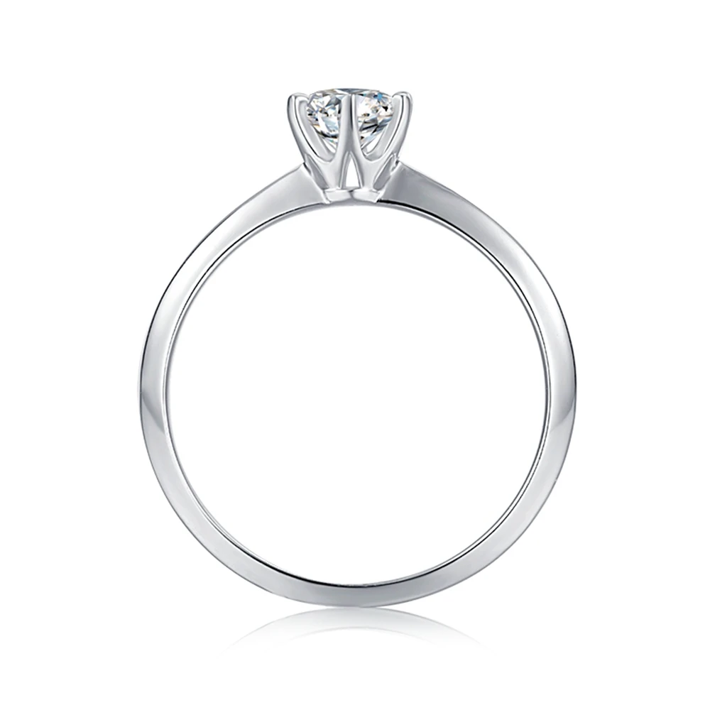 Женское кольцо с бриллиантами 925 карат из серебра пробы | Украшения и аксессуары