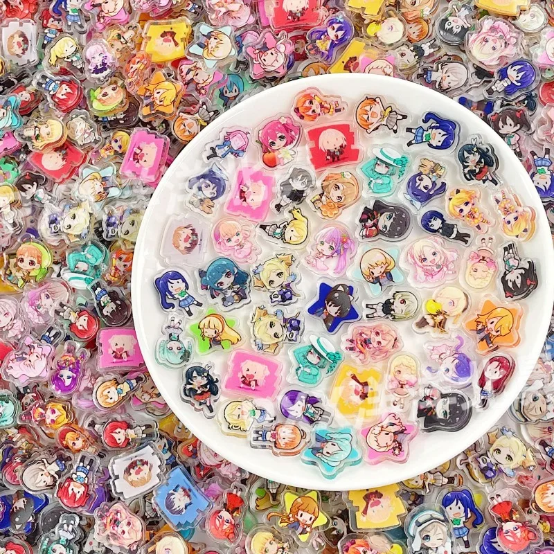 Новые акриловые элементы Love Live! Креативные персонажи, мультяшные DIY-наклейки для декоративных чехлов для телефонов, фоторамок, книг для записей и бумажных стикеров (art.: 3920dbe4a524b) - 3920dbe4a524b