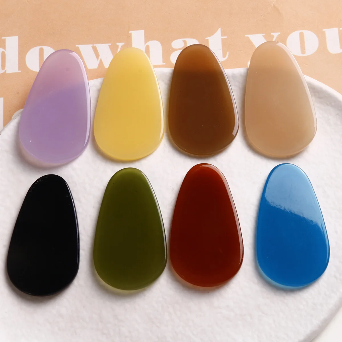

10 PCS 41x24mm Acetic Acid Water Drop Earrings, Hairpins Jewelry Accessories