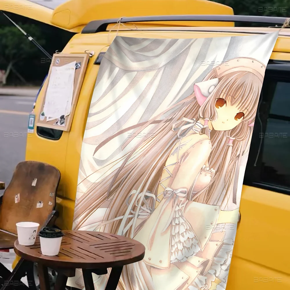 Аниме Чобиты Ретро Крафт-Бумага Мультфильм Флаг Искусство Научная