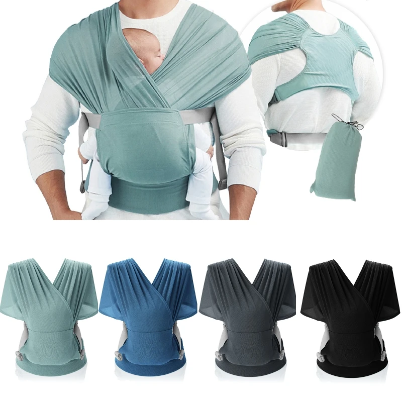 

Baby Wrap for Carrier Hassle-Free Moisture Wicking and Breathable Infant Sling Perfect for Newborn Babies up to 33 lbs