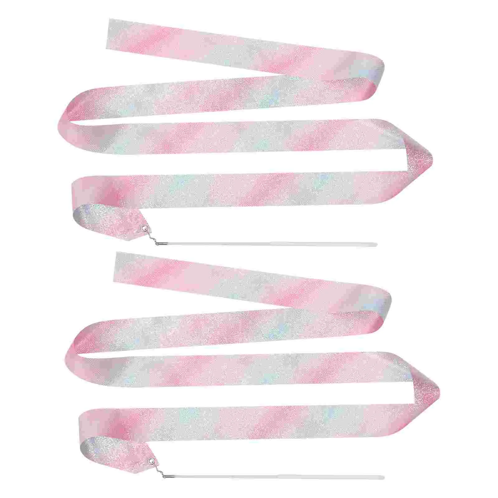 

2Pcs Ribbon Dancing Wand Gymnastics Dance Streamers Party Favor Gymnastics Ribbon