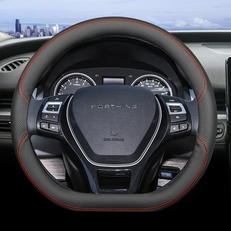 

Рулевое колесо для автомобиля Forthing T5 EVO 2025 2024 2023 - 2020 ультратонкая кожаная дышащая и нескользящая ручка чехол Аксессуары