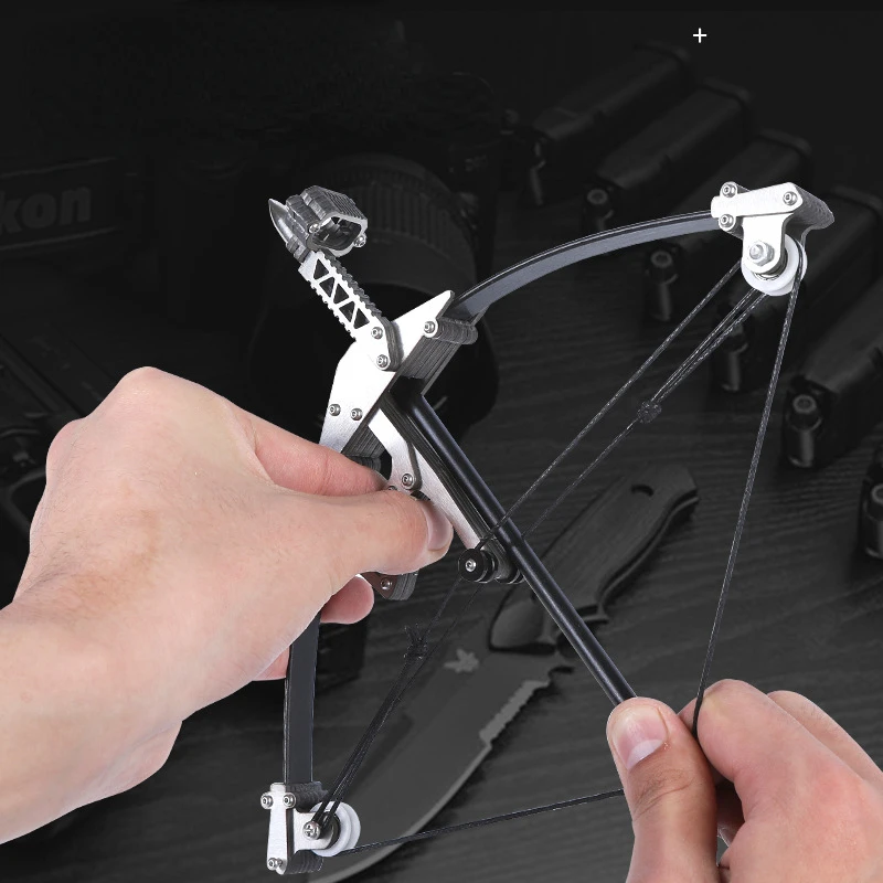 

Mini Compound Bow Arrows Set Triangle Bow Arrows Set With Target Paper Shooting Bow and Arrow Enthusiast Gift Competition Prizes