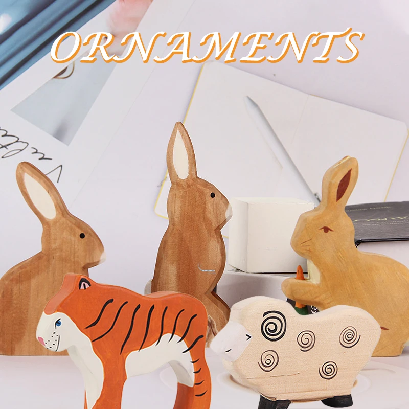 

Деревянное украшение в виде животного, 2D статуя ручной работы в виде героев мультфильмов, детские деревянные принадлежности для рукоделия, ...