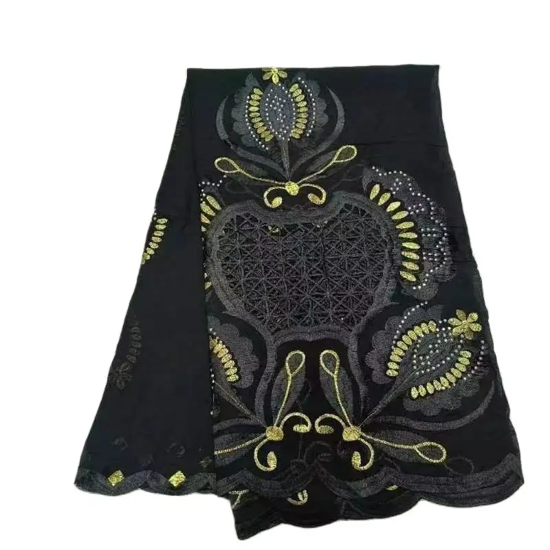 2023 Latest African Women High Quality muslim shawls scarf big size 240*110 heavy design dubai hijab shawls african embroidery