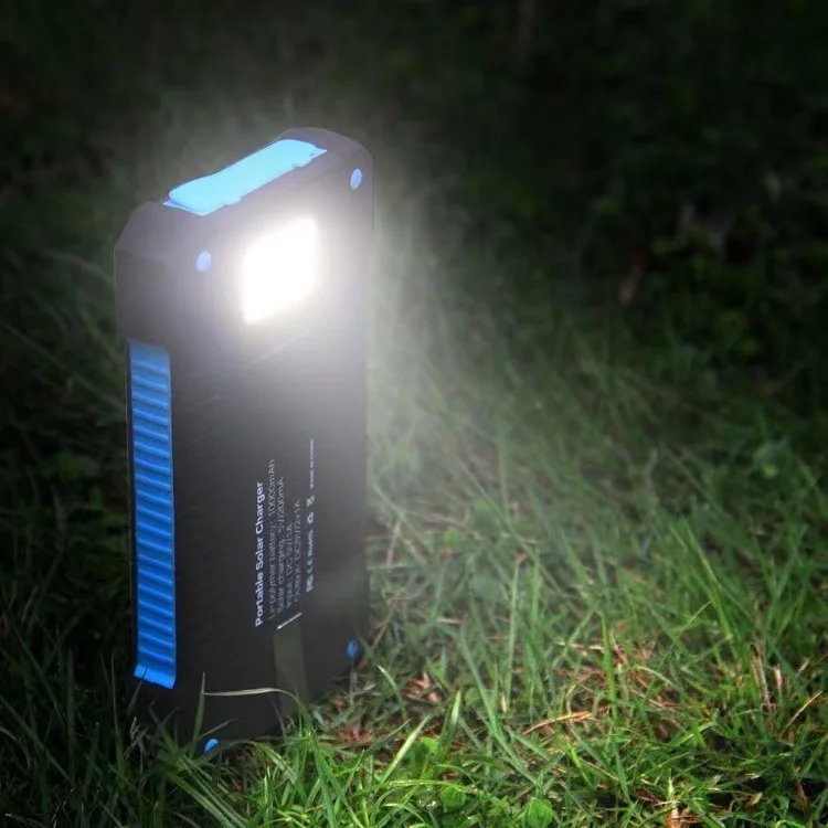 

2023New 200000mAh External Battery Solar Power Bank LEDSOS Flashlight FAST Charging Portable Waterproof for Smart Mobile Phone
