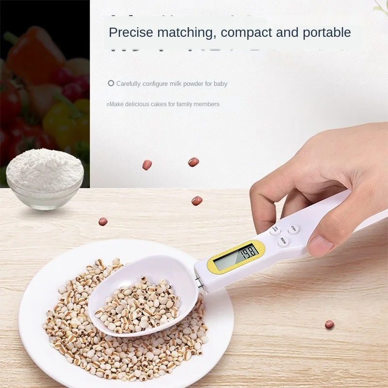 

2020 New Kitchen Colorful ABS Mini Spoons Kitchen Scale Food Measuring Cake Baking Electronic Balance Weight