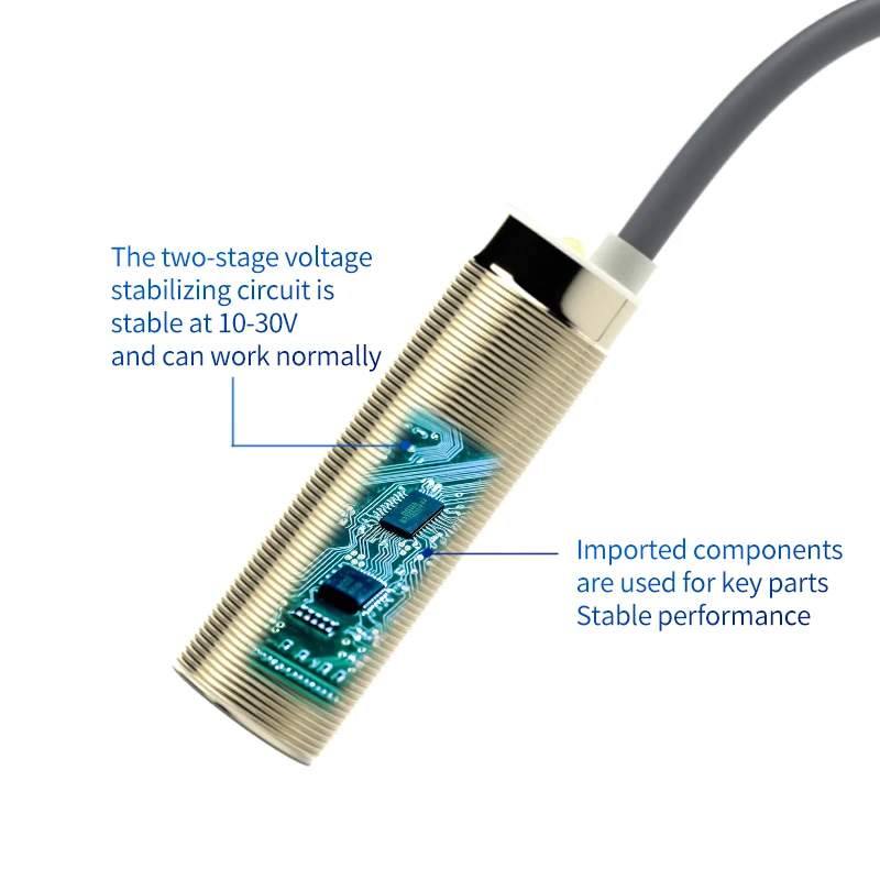 FSY1808-NA M18 Крепеж для гайки 8 мм Круглый оптический принцип Водонепроницаемый