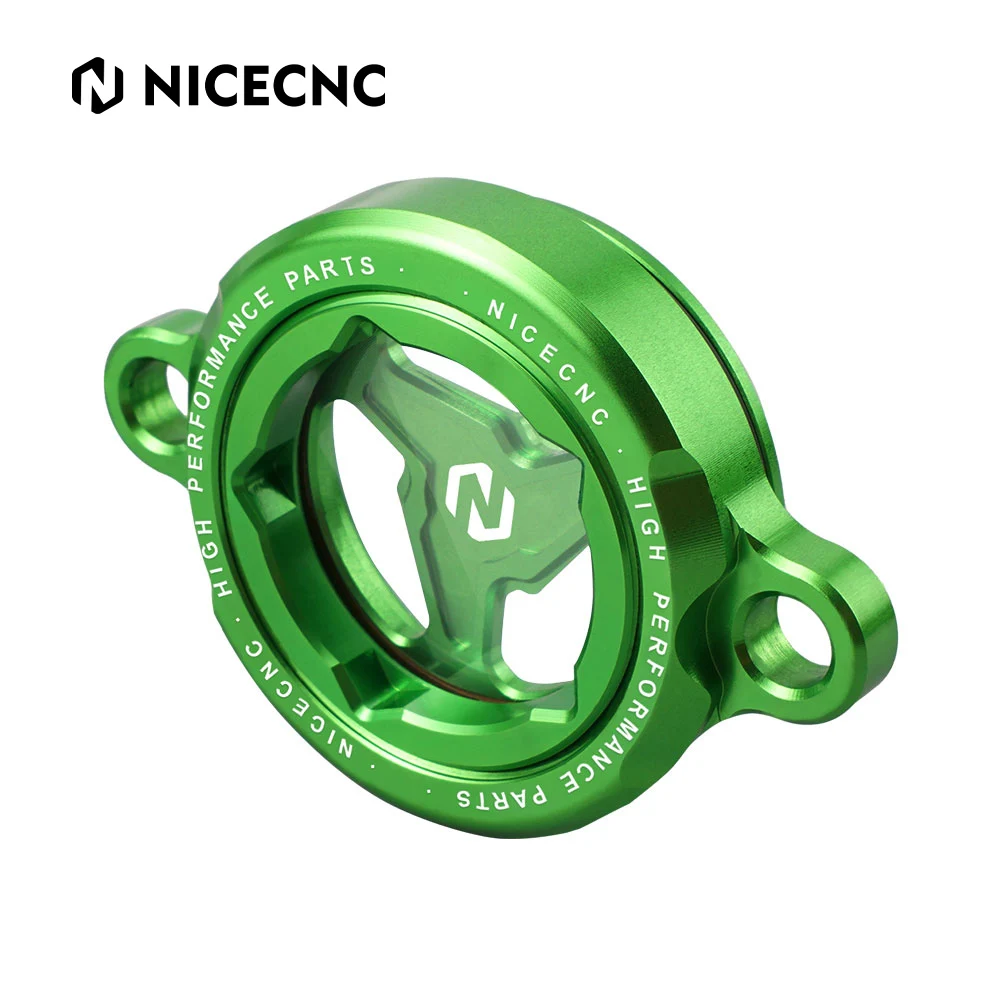 

NiceCNC Engine Oil Filter Cap Cover Plug Motocross For KAWASAKI KX450 KX 450 2016-2022 KX450SR KX450X 2022 Aluminum Accessories