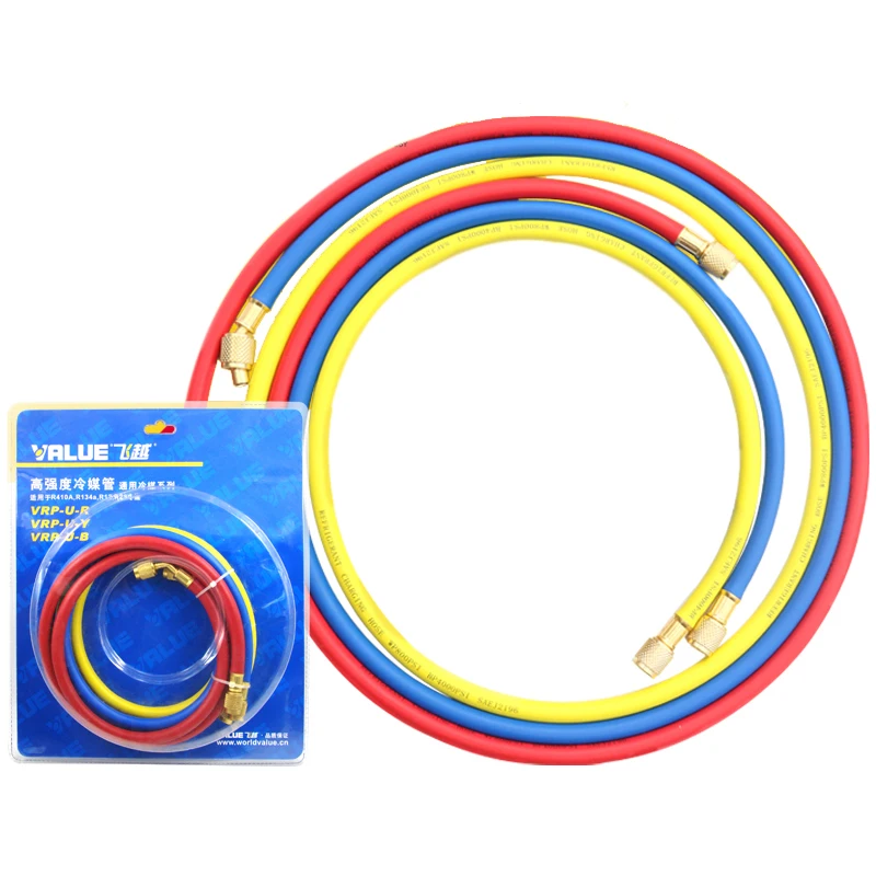

Value Double Imperial R410 Air Conditioner Parts Refrigerant Filling Hose Car 1.2m Fluoride Pressure Pipe