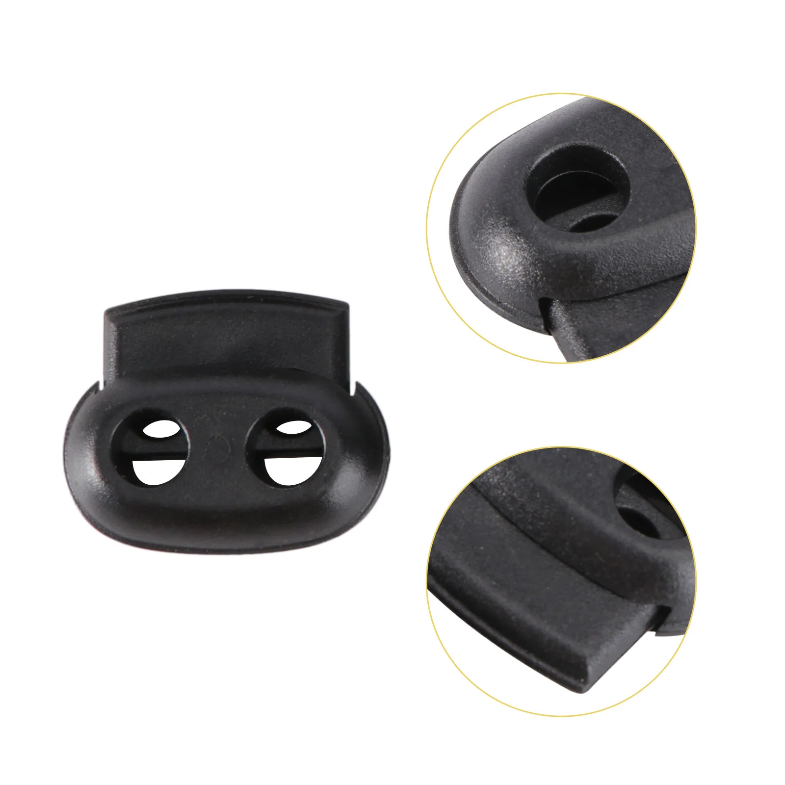 

50 PCS Heavy Duty Backpack Bungee Cord Lock Elastic Rope Cord Lock End Cord Lock Stopper String Cord Locks