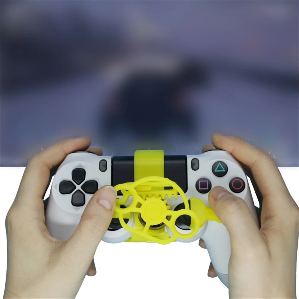 For PS4 Controller Racing Games Mini Steering 3D Printing Wheel Auxiliary Controller Game Joystick Simulator Gamepad images - 6