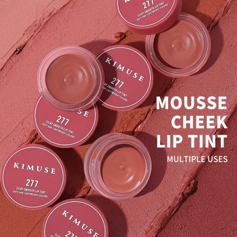 

Lipstick 3 In 1 Lipstick Lip Mud Mousse Solid Multifunctional Face Blush Lips Makeup Cannd Lipstick Cheek Rouge Lip Glaze