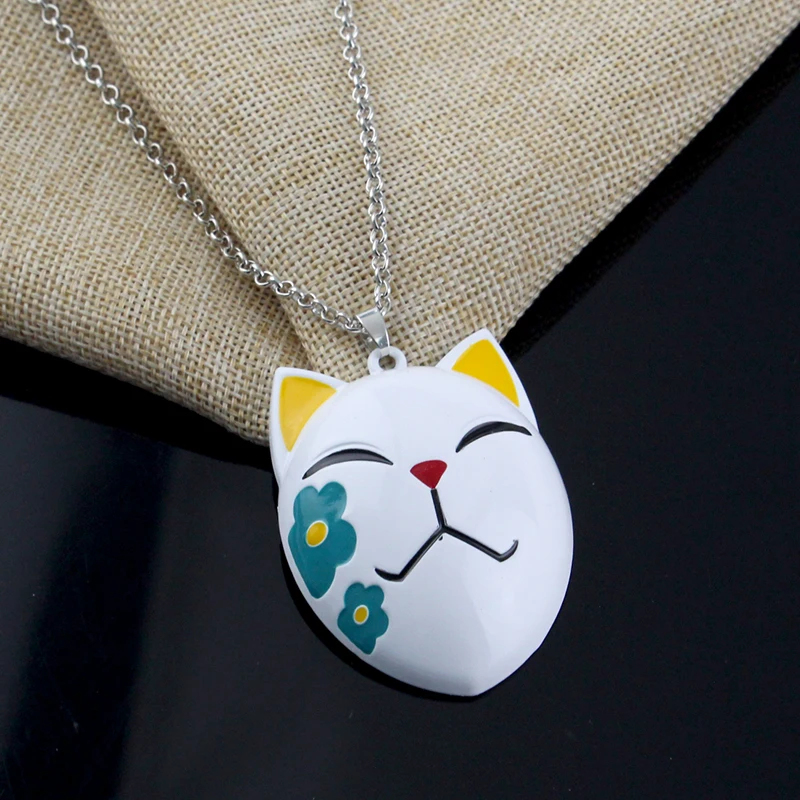 Модное Аниме-колье Для Косплея Kimetsu No Yaiba Blade Ghost Design Tanjirou Sabito Makomo Flower Fox Motif Унисекс