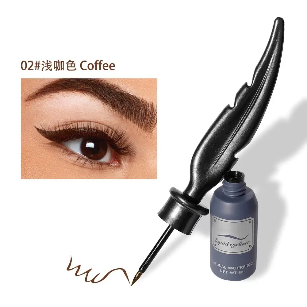 

Жидкая подводка для глаз, 6 мл, водостойкая, стойкая, не размазывающаяся, быстросохнущая, супертонкая жидкая подводка для глаз, ручка для мак...