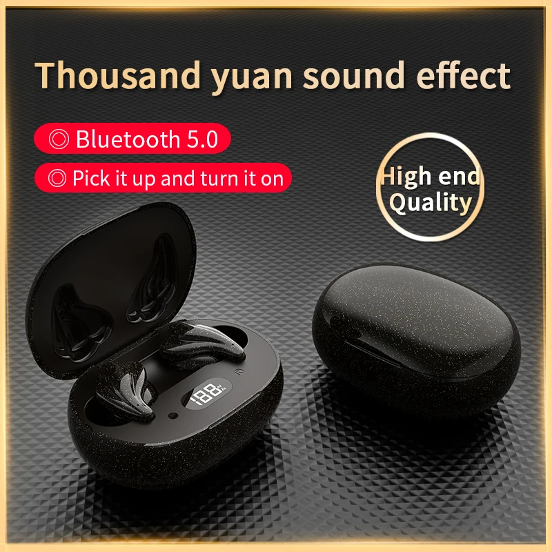 Беспроводные Bluetooth-наушники-вкладыши с защитой класса IPX6 и ЖК-дисплесветодиодный