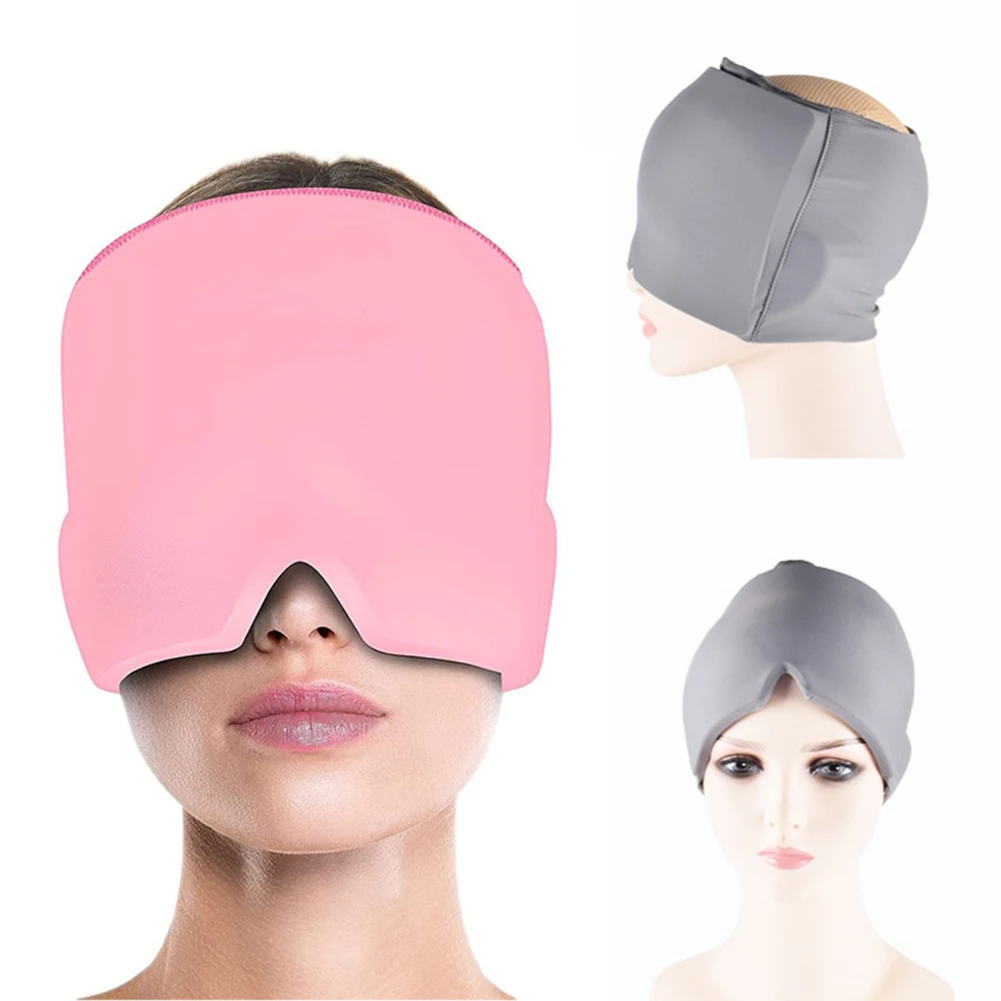 

Gel Ice Headache Relief Hat Cold Therapy Migraine Relief Cap Stress Pressure Relaxation Massage Physical Cooling Gel Eye Mask