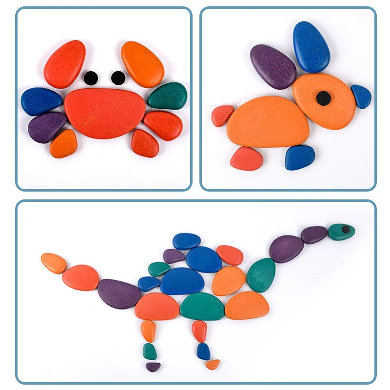 Детский деревянный пазл сделай сам сумасшедший Штабелируемый камень