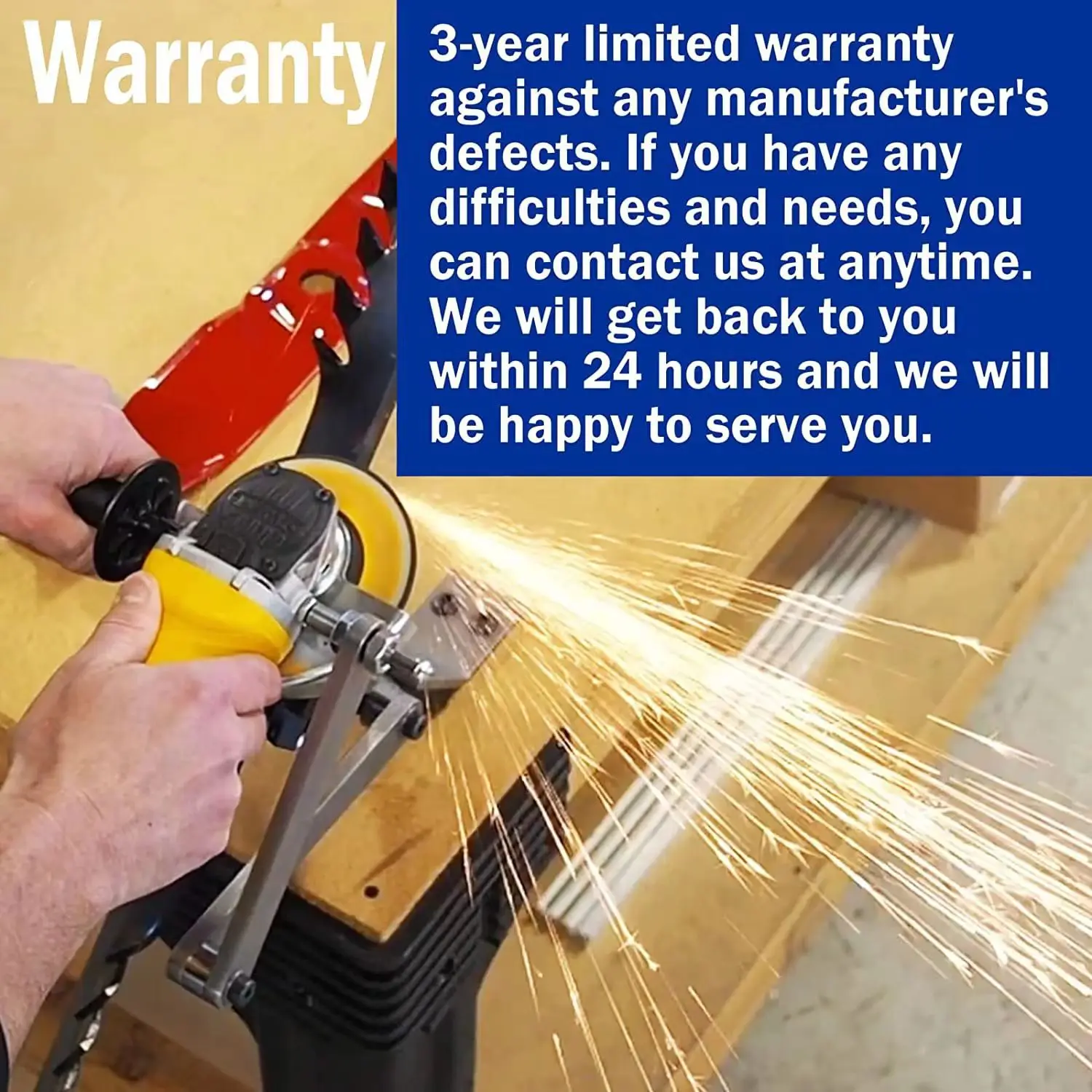 Газонокосилка лезвие точилка алюминиевый сплав набор инструментов для