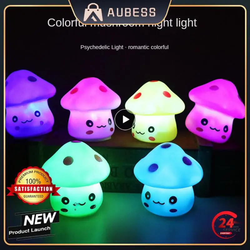 

1~10PCS Mini Decorative Lamps Plastic Light-control Led Night Lights Colorful Eye Protection Led Atmosphere Lamp