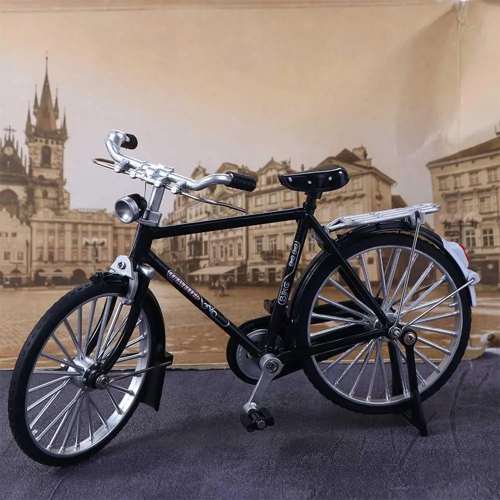 

Diecast Metal Miniature Model Cycling Figurine Bicycle Model Vintage Bicycle Model Retro Bicycle Toys Simulation Bicycle
