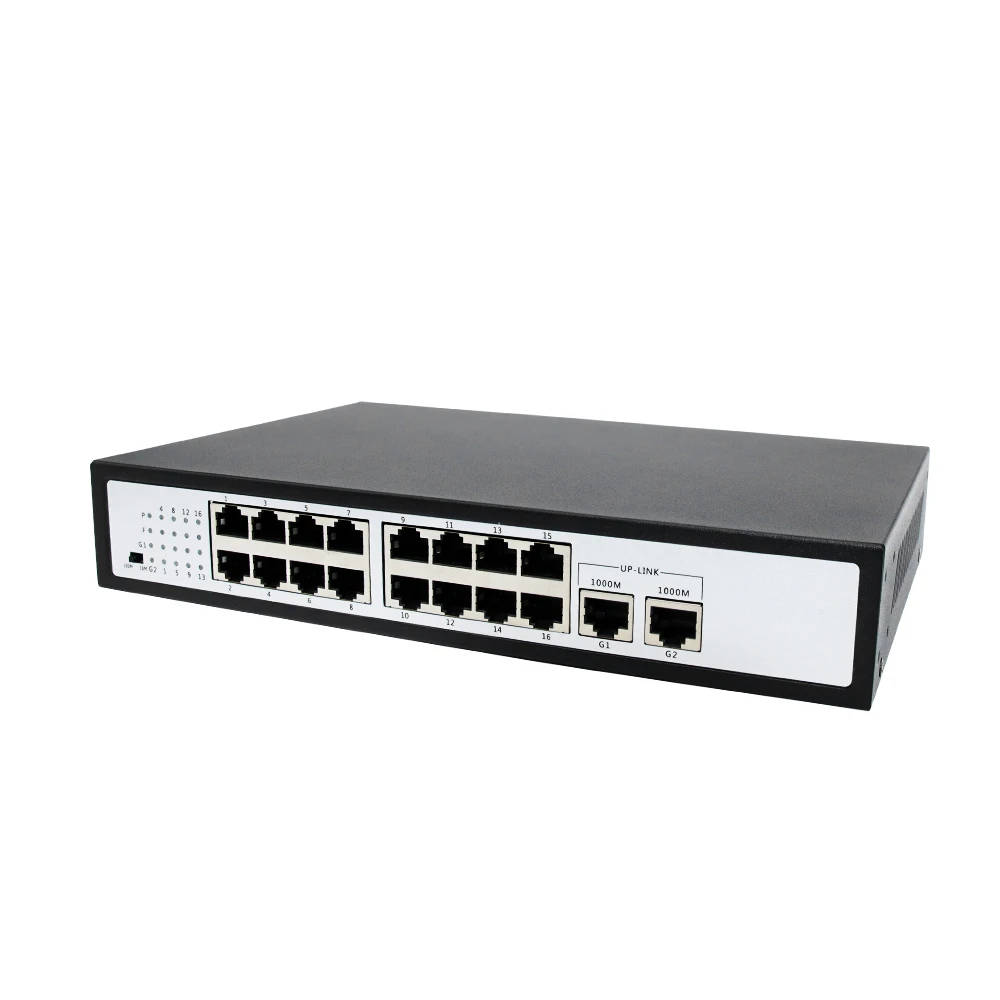 Gigabit 16 + 2poe Switch Standard 48V Monitoring Network Camera AP Power Supply