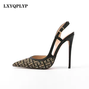 2022 New Women's European and American Pointed Stiletto Baotou Fashion Ladies All-match Single Shoes in Pakistan