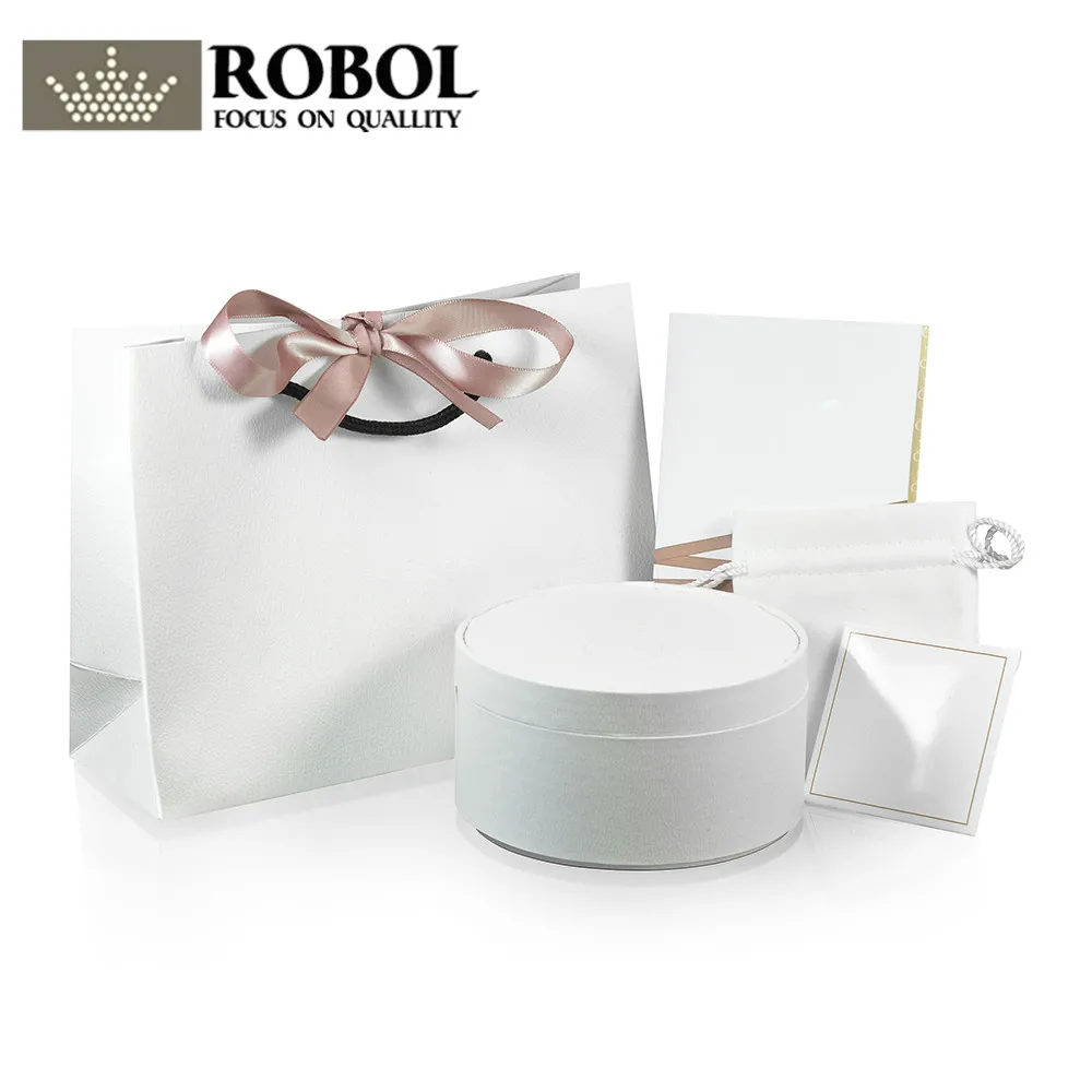 

RLLEN Jewelry Round Ring Gift Box Necklace Bracelet Jewelry Box Protection Gift Round Bracelet Necklace Box Display Box Factory