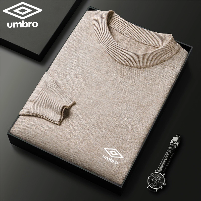 Шерстяной свитер с вышивкой мужской 100% чистый шерстяной утолщенный теплый